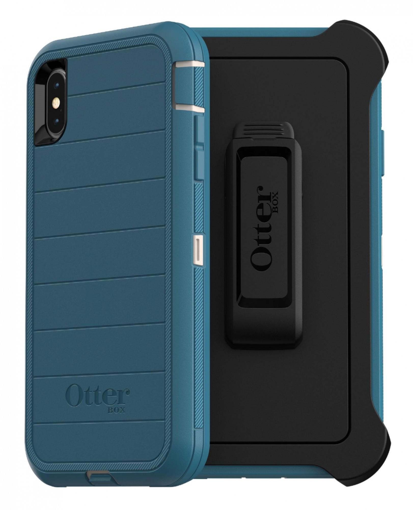 Чехол противоударный с клипсой OtterBox Defender Pro для iPhone XS Max Big Sur