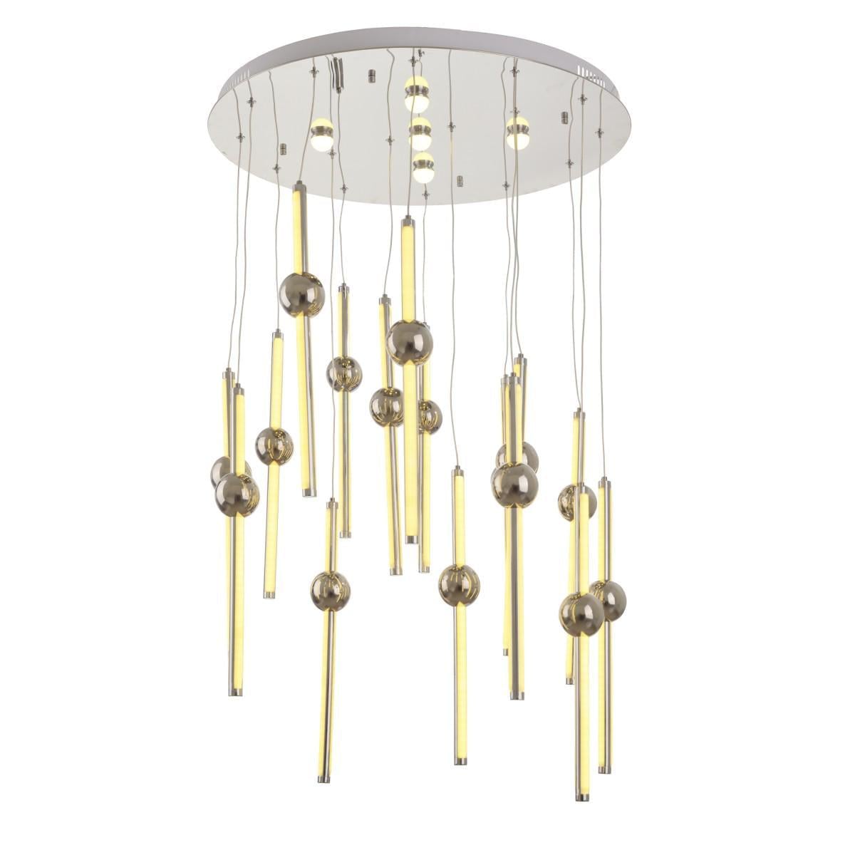 Люстра лофт подвесная светодиодная Brille BL-889S/16 NW 230 W CH