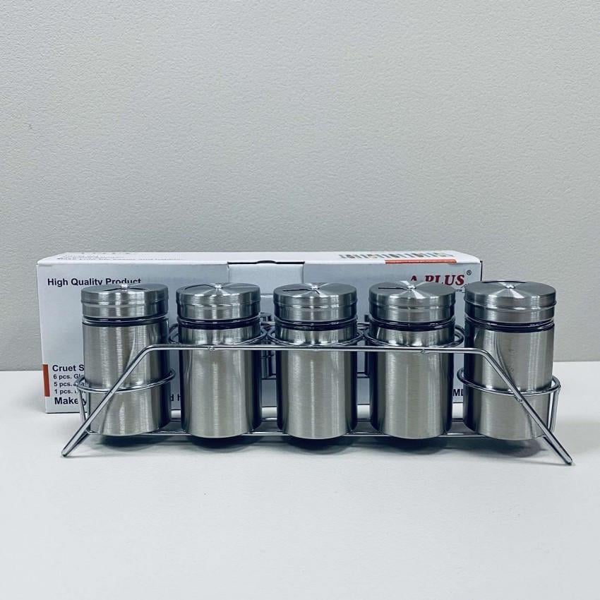Набір ємностей для спецій A-PLUS 1732 на підставці 80 мл 5 шт. (2325076266)