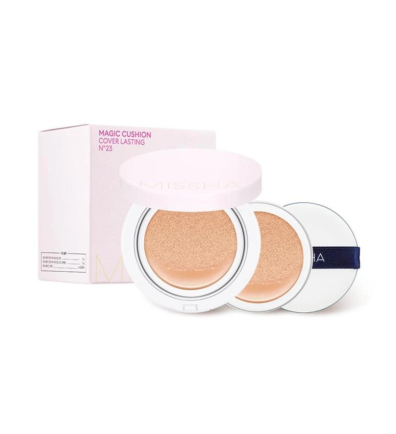 Тональный крем-кушон для стойкого макияжа MISSHA M Magic Cushion Cover Lasting SPF50+/PA+++ №23 15 мл (8809581449299) - фото 2