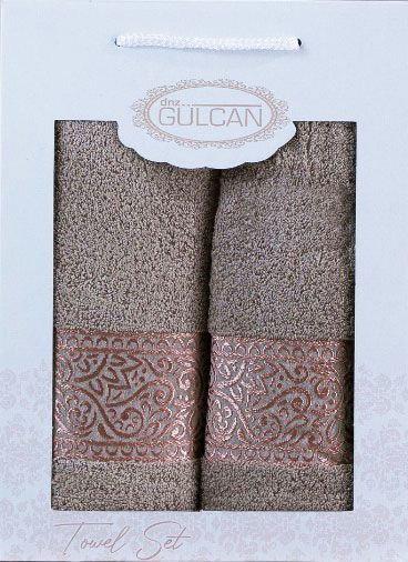 Набор полотенец Gulcan Cotton Ornament 480 г/м2 2 шт. Капучино (21610)