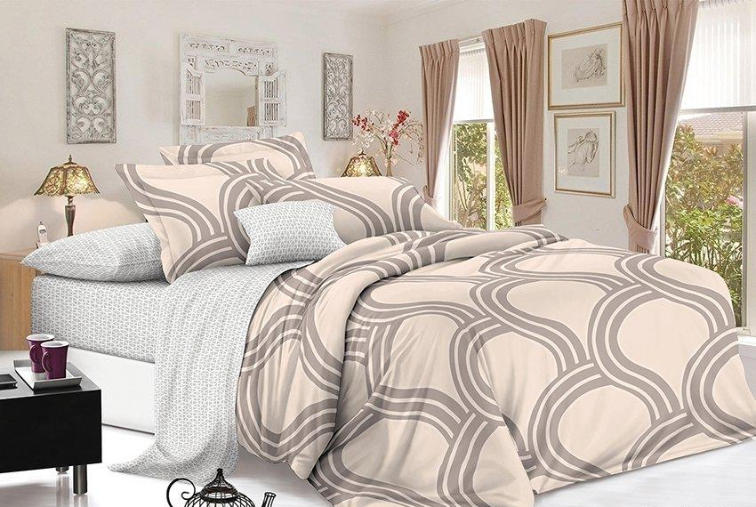 Комплект постельного белья TAGtekstil полуторный наволочки 50x70 см (S354)