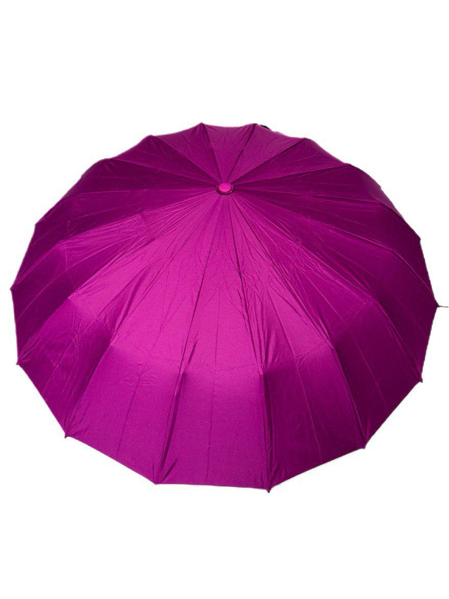 Парасолька-автомат Toprain Umbrella однотонна 16 спиць зі сріблом під куполом Фуксія (4016/7) - фото 4 Парасолька-автомат Toprain Umbrella однотонна 16 спиць зі сріблом під куполом Фуксія (4016/7) - фото 4