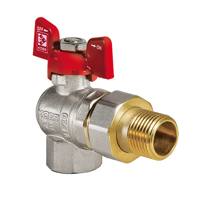 Кран с американкой KOER KR.228 угловой 1'' (KR0149)