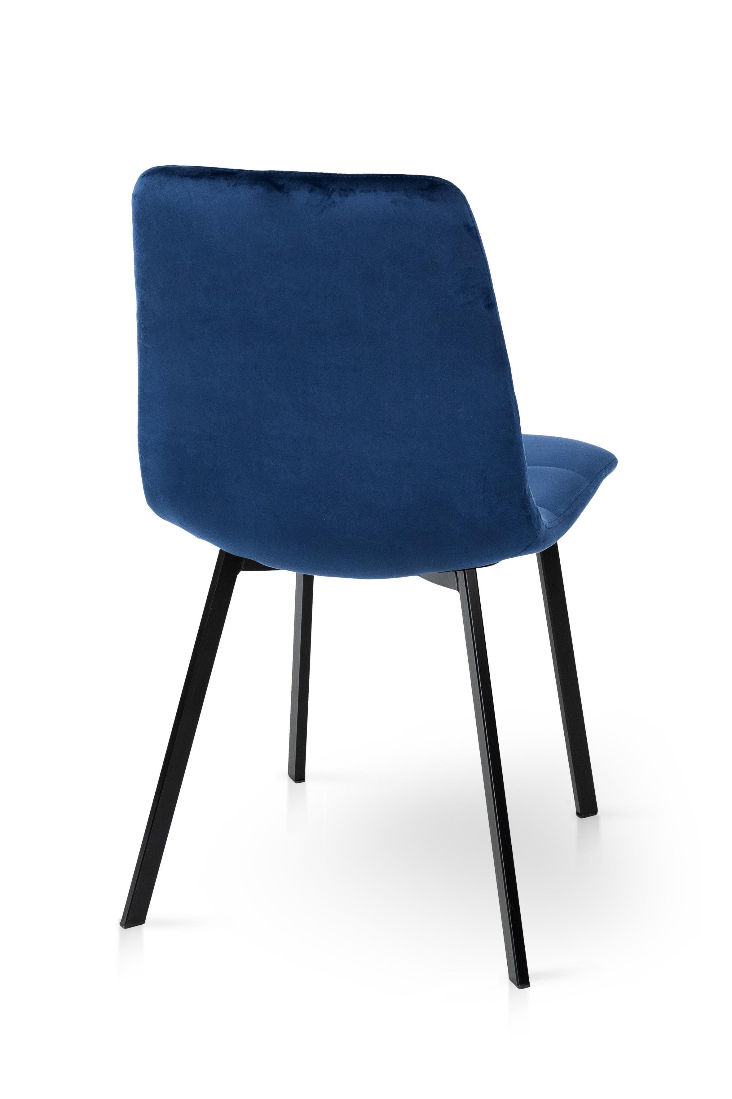 Стілець для кухні та вітальні ГРЕЙС Ментос 420х870х450 мм Чорний/Синій (GAА0057185) - фото 5 Стілець для кухні та вітальні ГРЕЙС Ментос 420х870х450 мм Чорний/Синій (GAА0057185) - фото 5