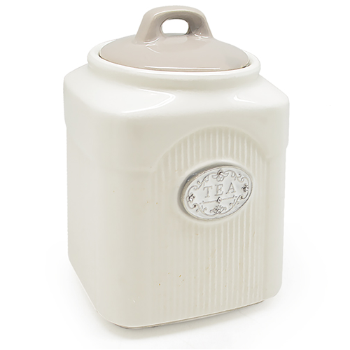 Банка для чая Stenson Royalty MC4061-T 700 мл Белый (541003)
