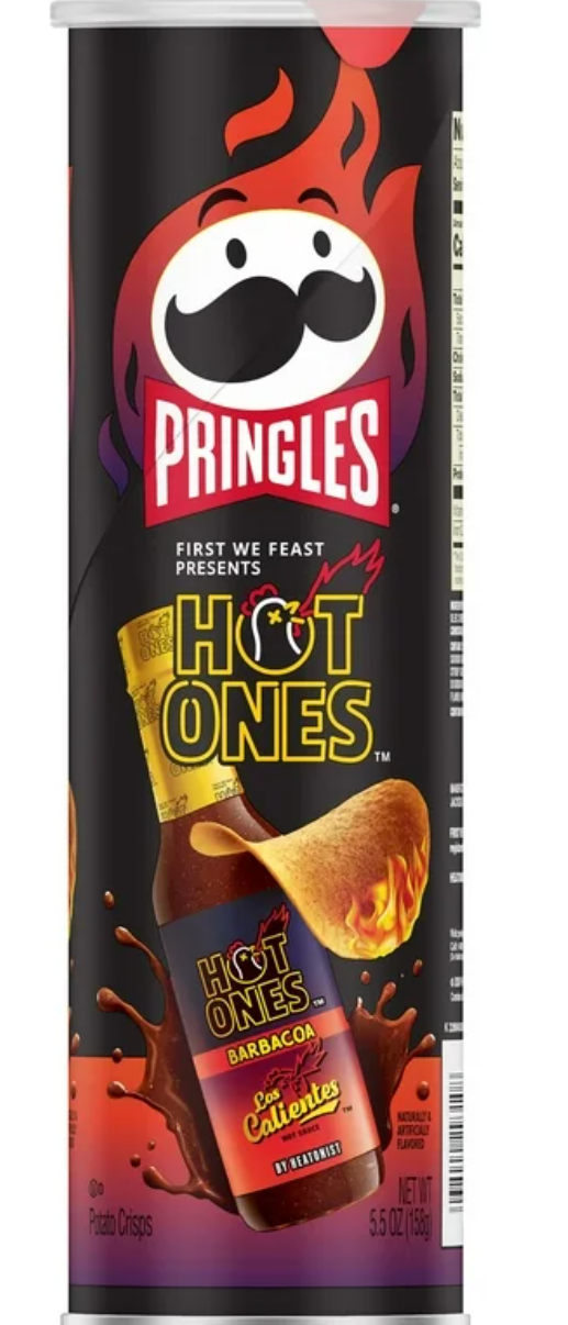 Чипсы Pringles Hot Ones Barbacoa 156 г (2586295048)