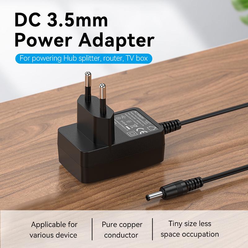 Блок питания Vention DC 3,5 мм х 1.35 мм 5W 5В/1А AC-DC Черный (TPQ-236A050100VW01) - фото 2