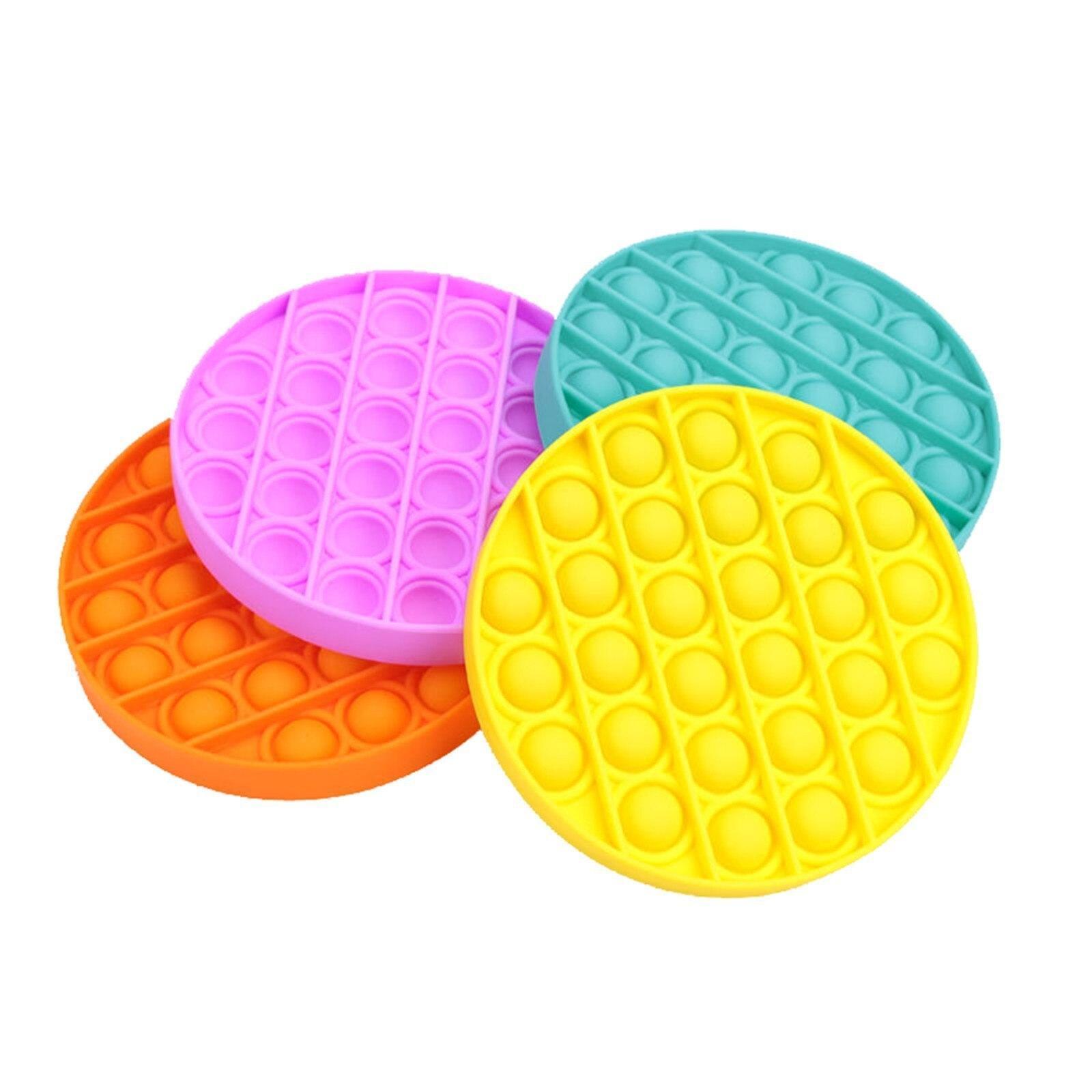 Игрушка антистресс Sibelly Pop It Mono Circle Yellow - фото 4