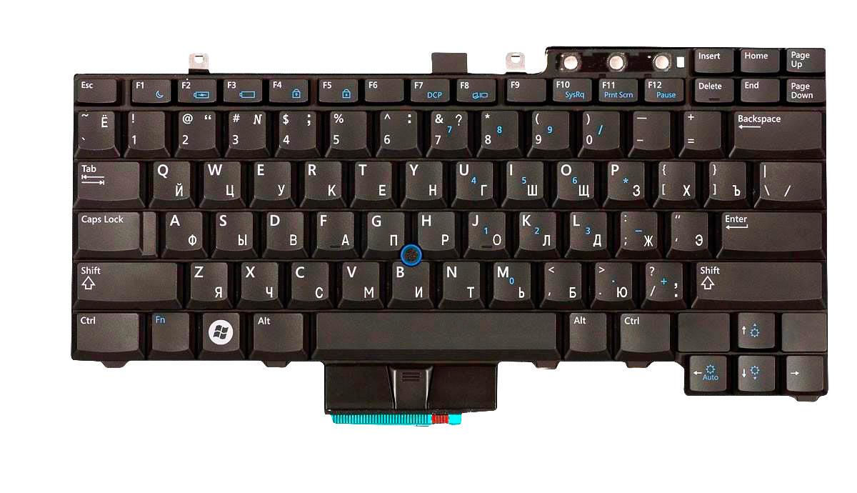 Клавиатура для ноутбука Dell Latitude E5400 Point Stick EN Black