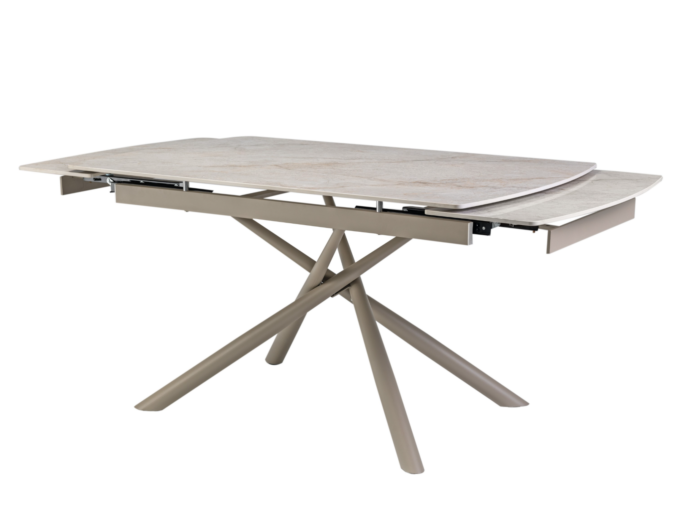 Стол обеденный раздвижной Vetro Mebel Пино 1400-2000x900x760 мм Мистик грей/капучино (TМL-1200-1) - фото 2 Стол обеденный раздвижной Vetro Mebel Пино 1400-2000x900x760 мм Мистик грей/капучино (TМL-1200-1) - фото 2