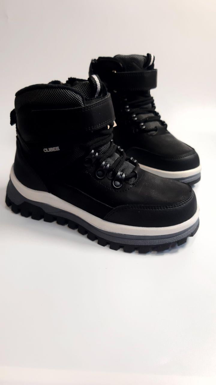 Ботинки зимние Clibee для мальчика р. 34 22,5 см Черный (812-1 black)