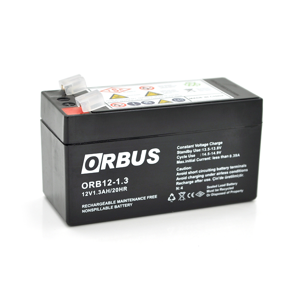 Аккумулятор ORBUS ORB1213 AGM 12V 1,3 Ah герметичный для UPS и систем безопасности (29656)