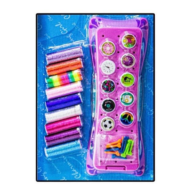 Набор для создания браслетов Fashion Star машинка для плетения/нитки/резинки и гвоздики с станком Multicolor (403901267) Набор для создания браслетов Fashion Star машинка для плетения/нитки/резинки и гвоздики с станком Multicolor (403901267)