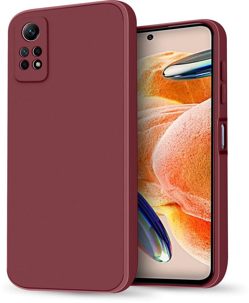 Силиконовый чехол HardCorner Xiaomi Redmi Note 12 Pro 4G (с микрофиброй) Wine (34861-42)