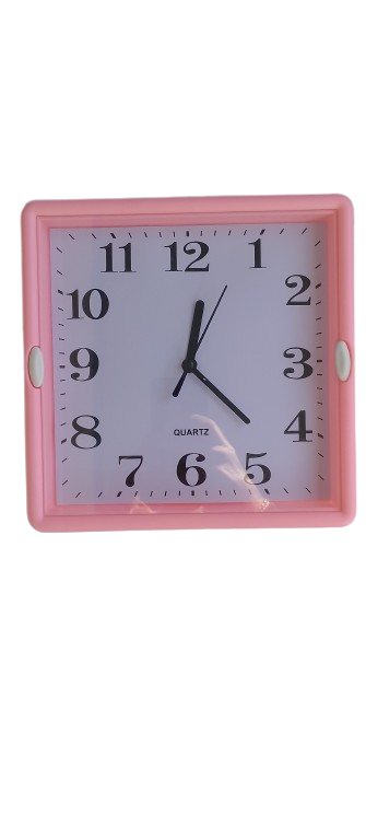 Часы настенные B09 22х22 см Розовый (3974)