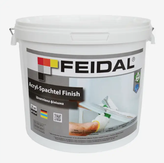 Шпаклівка фінішна інтер'єрна Acryl-Spachtel Finish Feidal 25 кг (27581802)