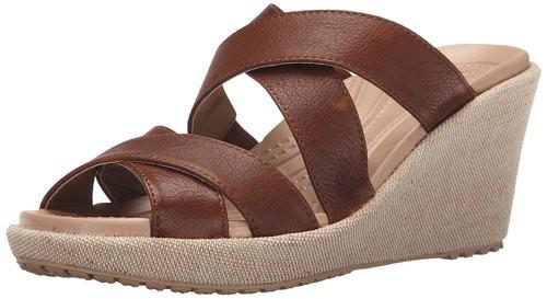 Босоножки Crocs A-Leigh Crisscross Wedge р. W10/EUR 41-42 Hazelnut (7184903) - фото 2