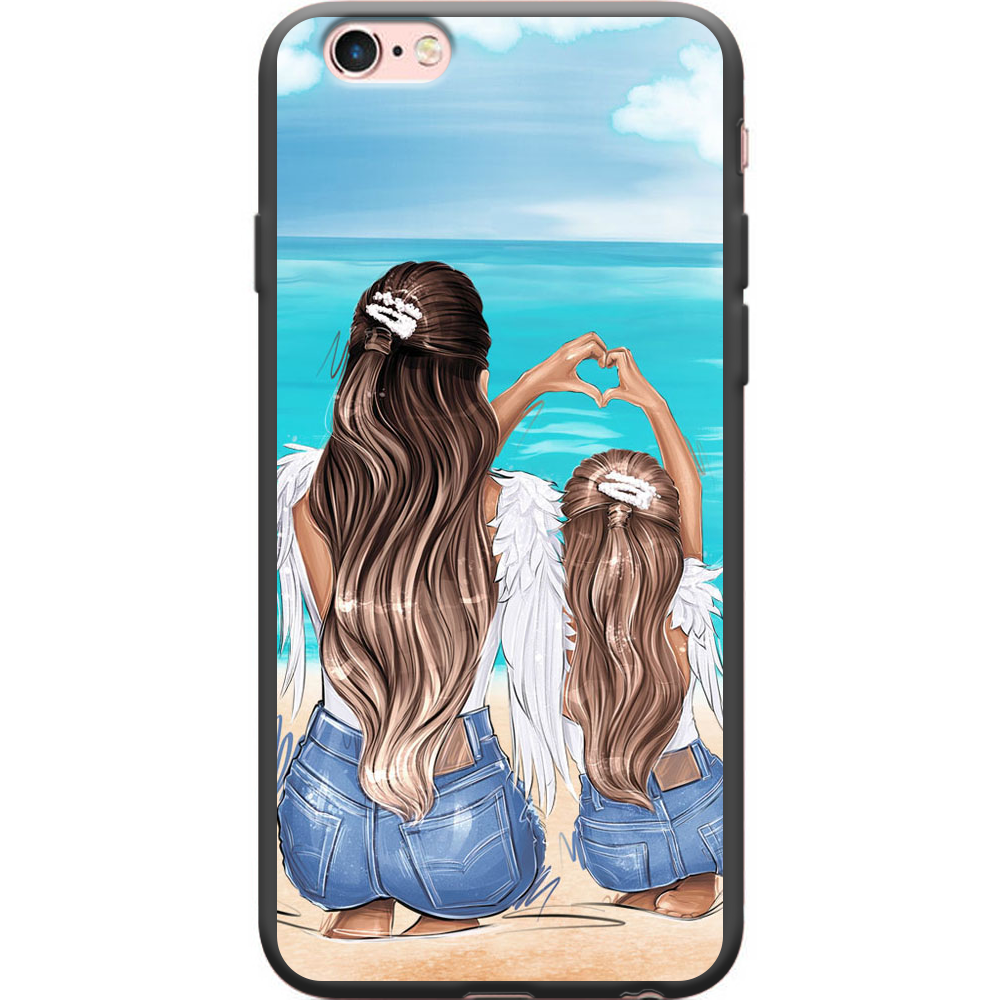 Чехол Boxface iPhone 6 Family Vacation Черный силикон (24523-up2380-38148)