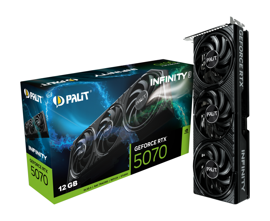 Видеокарта RTX 5070 12GB GDDR7 Infinity 3 Palit (NE75070019K9-GB2050S)