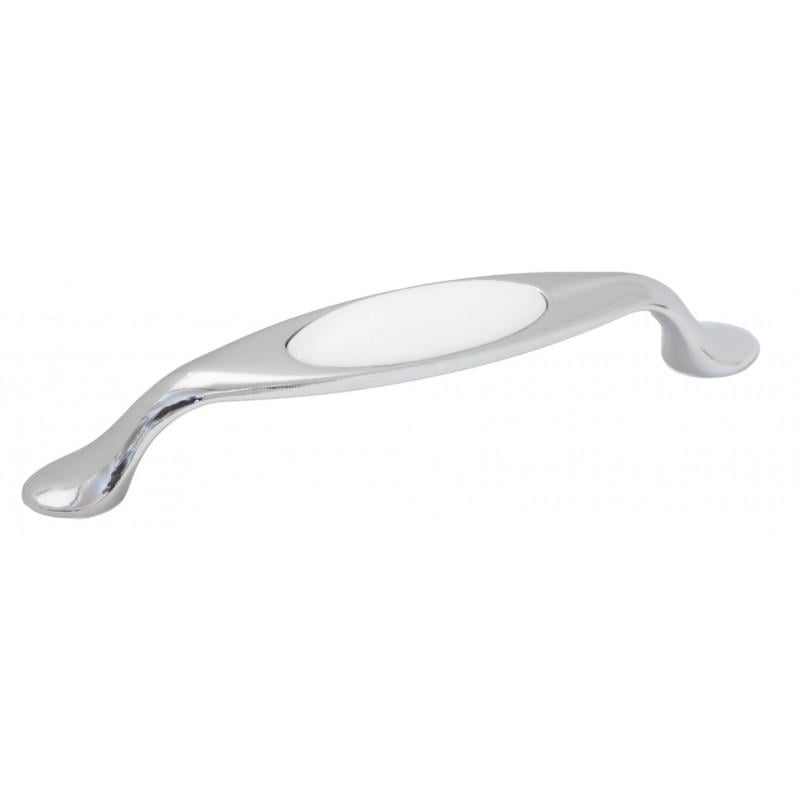 Ручка керамика OZKM Mona porselen 5354-06/46 128 мм Хром