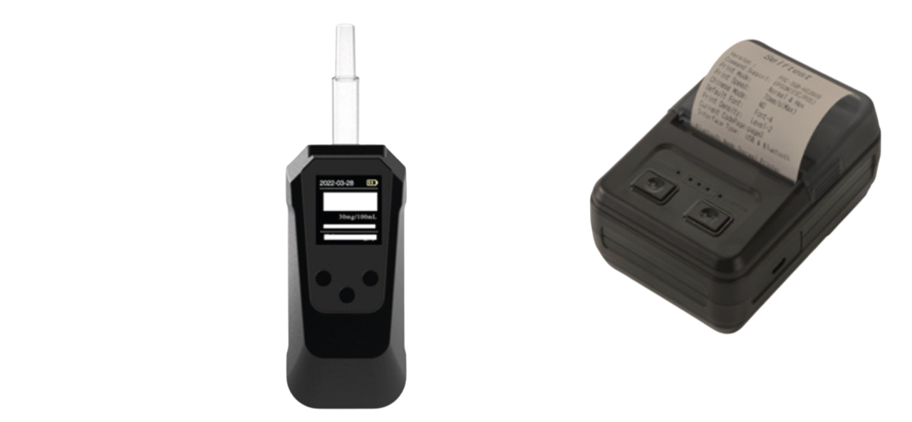 Алкотестер Alcotest SPECTRE-8 0.5 с Bluetooth принтером/UCB-C/ встроенный аккумулятор 2000 мАч (2256802065)