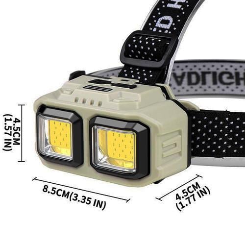 Фонарь налобный HX-816 SR Type-C c сенсором/красный и Белый свет (2749613314) - фото 5