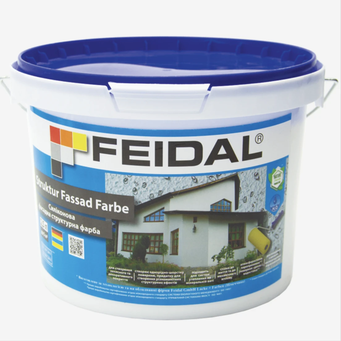 Фарба фасадна силіконова структурна Feidal Struktur Fassad Farbe 2,5 л (1886454960)