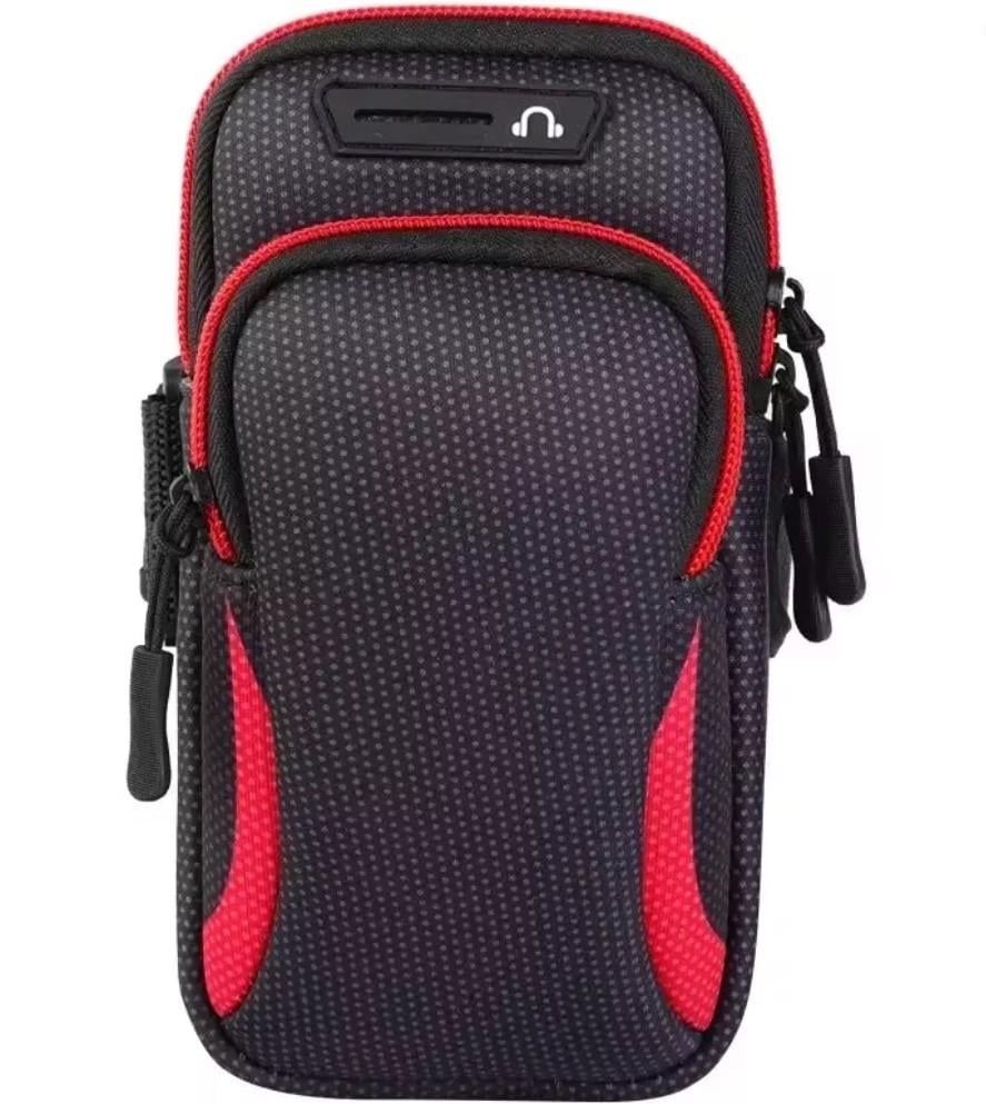 Чехол на руку Primo Sport универсальный спортивный для телефона до 6.5" - Black/Red
