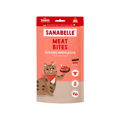 Лакомства Sanabelle мясные кусочки с говядины 55 г