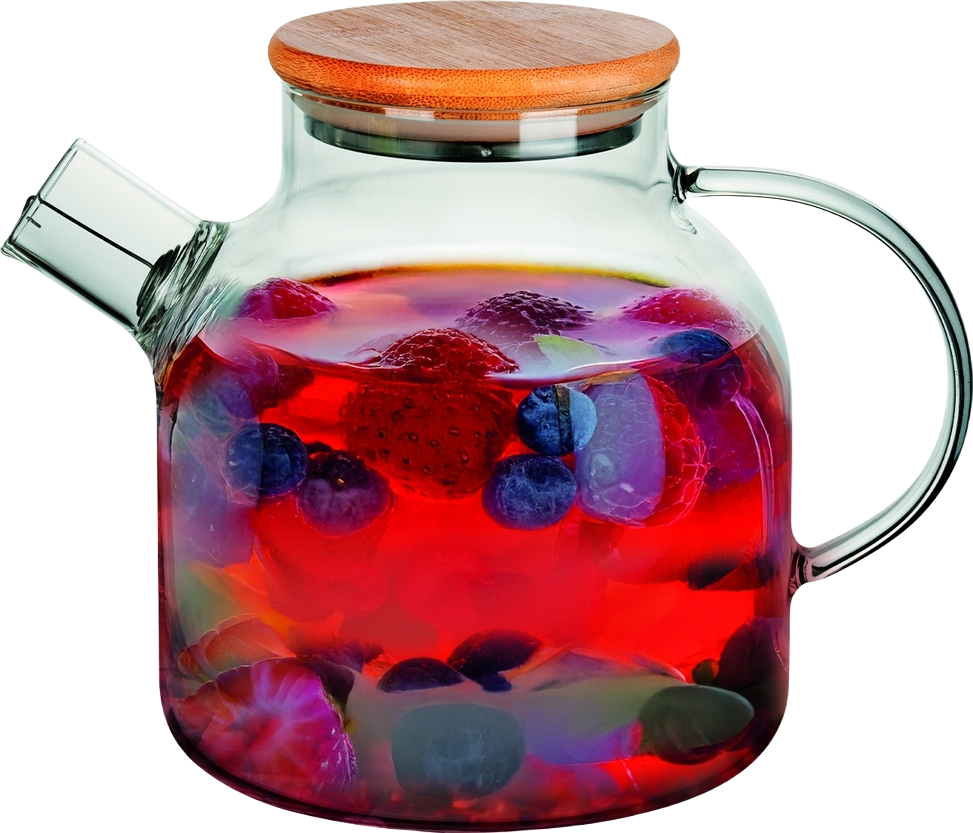 Заварник RINGEL JOY загартоване скло бамбукова кришка 1500 мл (RG-0002/1500) - фото 2 Заварник RINGEL JOY загартоване скло бамбукова кришка 1500 мл (RG-0002/1500) - фото 2