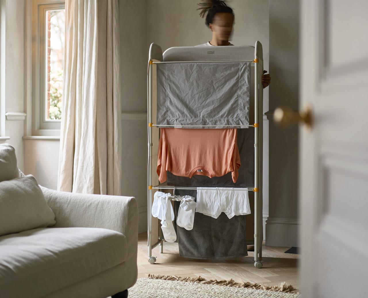 Стойка для сушки белья Joseph Joseph Eclipse 3-ярусная с ширмой (50055) - фото 5