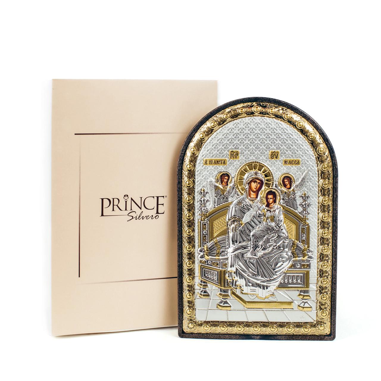 Ікона Всецариця Небесна арочної форми на пластиковій основі 10х14 см - фото 3 Ікона Всецариця Небесна арочної форми на пластиковій основі 10х14 см - фото 3