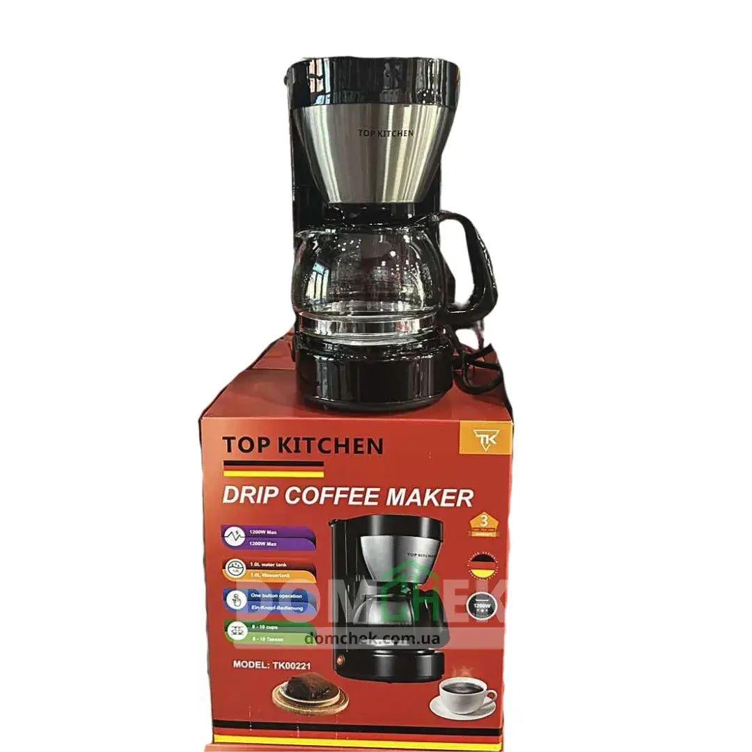 Кофеварка электрическая капельная 1200W Top Kitchen Tk00221 1 л (opt-103046)