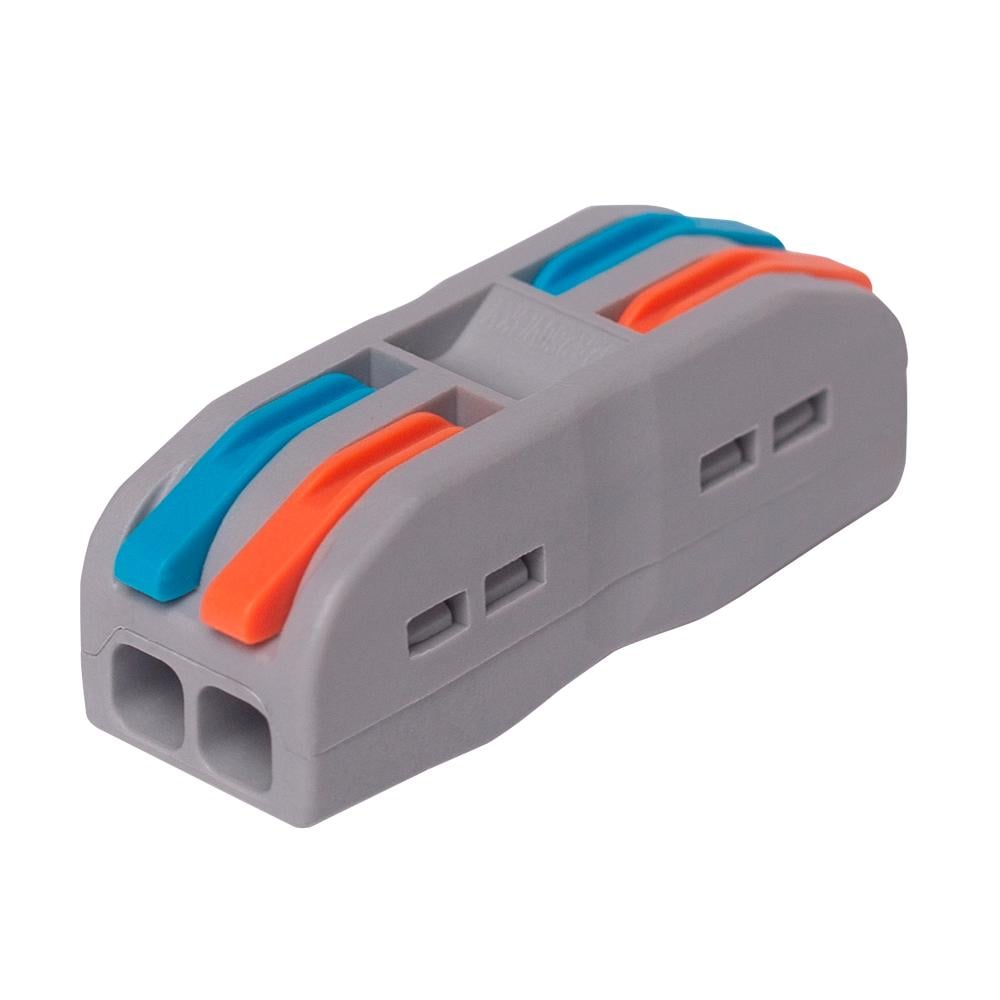 Клеммная колодка быстрого монтажа 2 pin-2 pin PCT-222 32А 250/4KV 0,08-4,0 мм 50 шт.