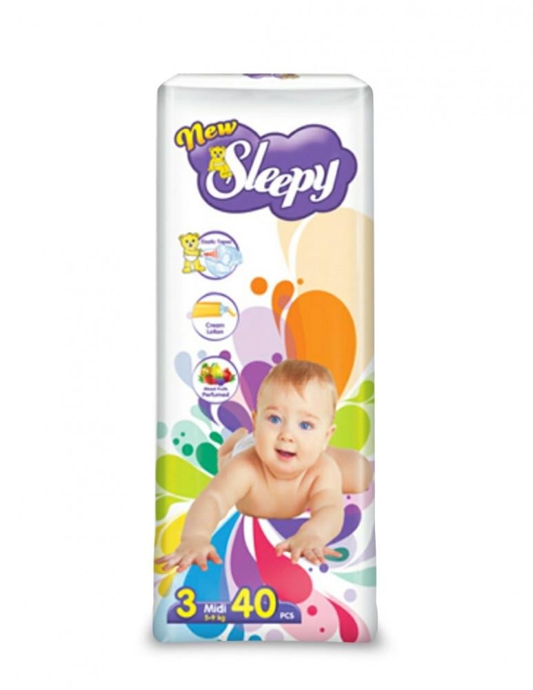 Подгузники детские Newsleepy Midi 3 40 шт. 5-9 кг