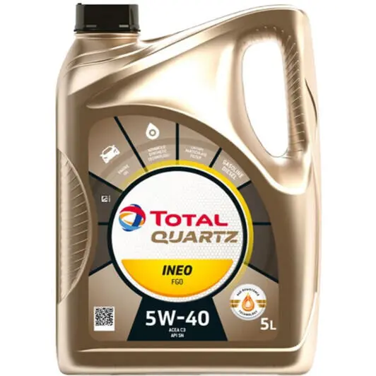 Моторное масло Total QUARTZ INEO FGO 5W-40 5 л (5w40qifgo5l)