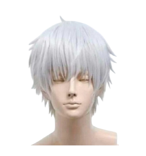 Перука чоловіча косплей аніме Gintama Сірий (X0000801)