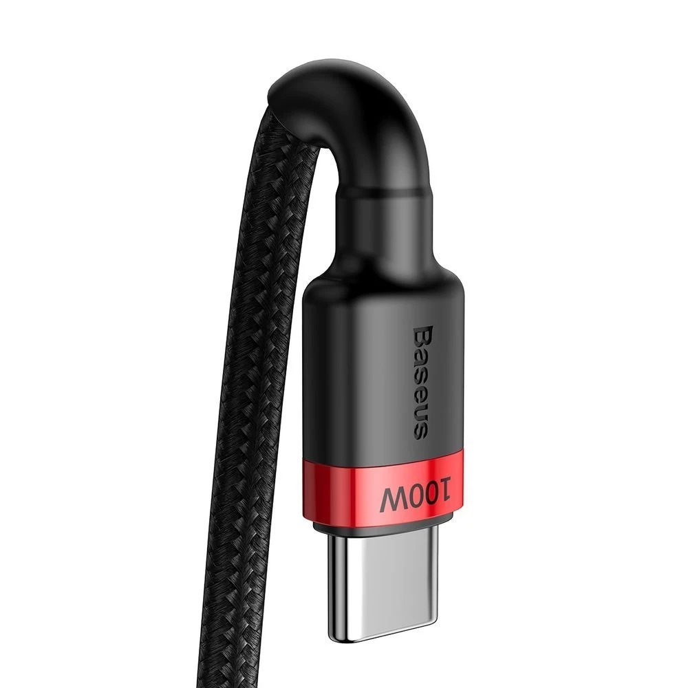 Кабель Baseus Cafule CATKLF-AL91 Type-C to Type-C 100W 20V 5A, Quick Charge 3.0, Power Delivery 2.0 (242889) - фото 6