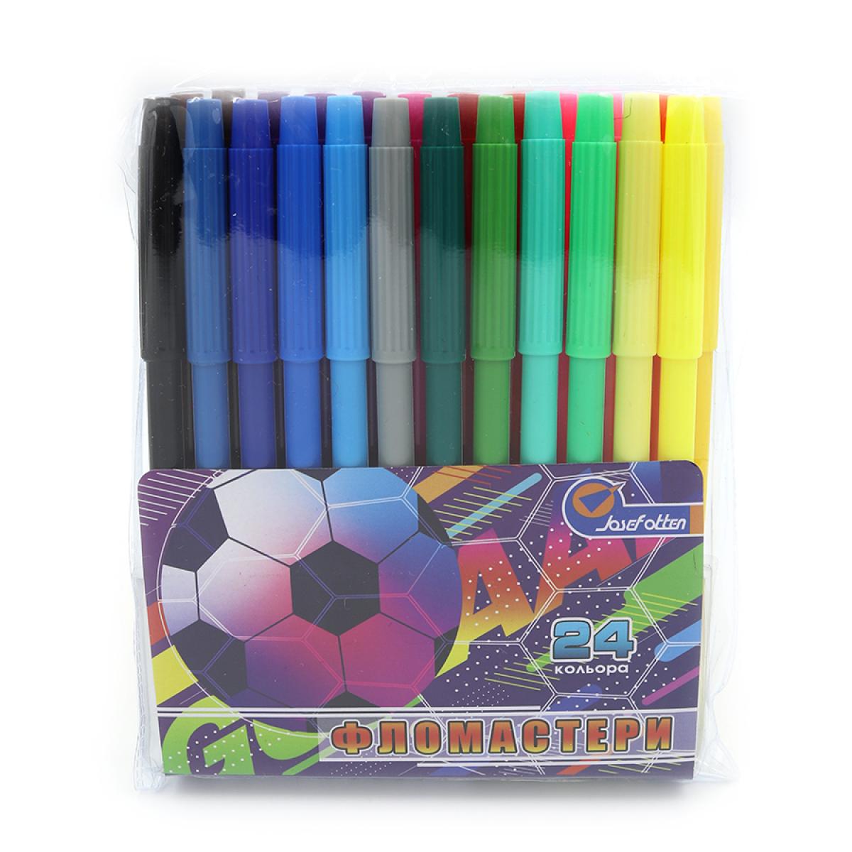 Фломастери Josef Otten Футбол 24 кольори ПВХ (MTT-157839) - фото 1 Фломастери Josef Otten Футбол 24 кольори ПВХ (MTT-157839) - фото 1