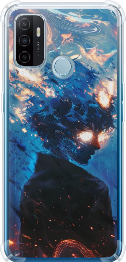 Чехол на Oppo A53 Сатору Годжо (6129sp-568-42517)