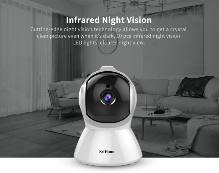 IP-камера видеонаблюдения SriHome SH025 Wi-Fi Megapixel - фото 14