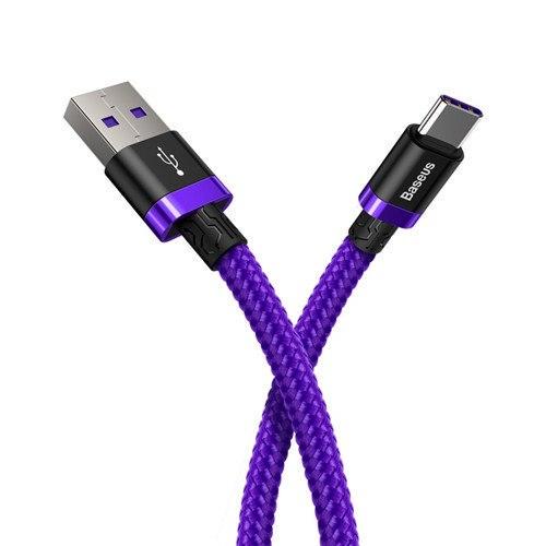 Кабель USB Type-C Baseus для быстрой зарядки 1 м Фиолетовый (CATZH-A05) Кабель USB Type-C Baseus для быстрой зарядки 1 м Фиолетовый (CATZH-A05)