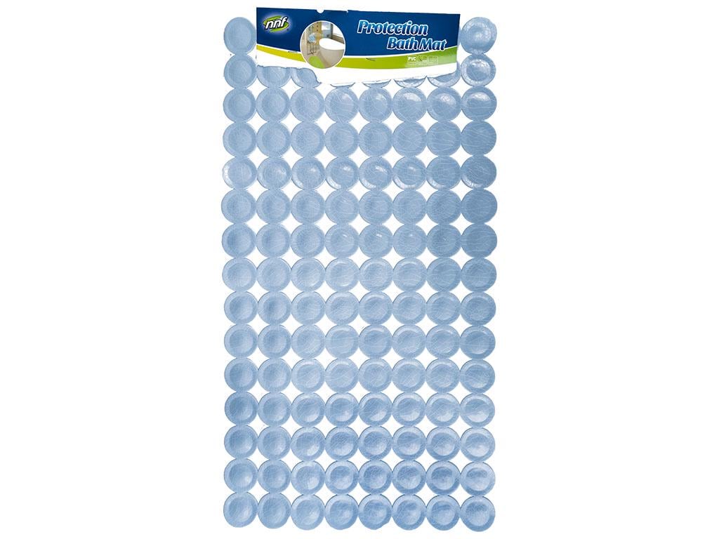 Килимок протиковзкий у ванну кімнату Bubble ПВХ 36х67,5 см Синій (MMS-WW00588)