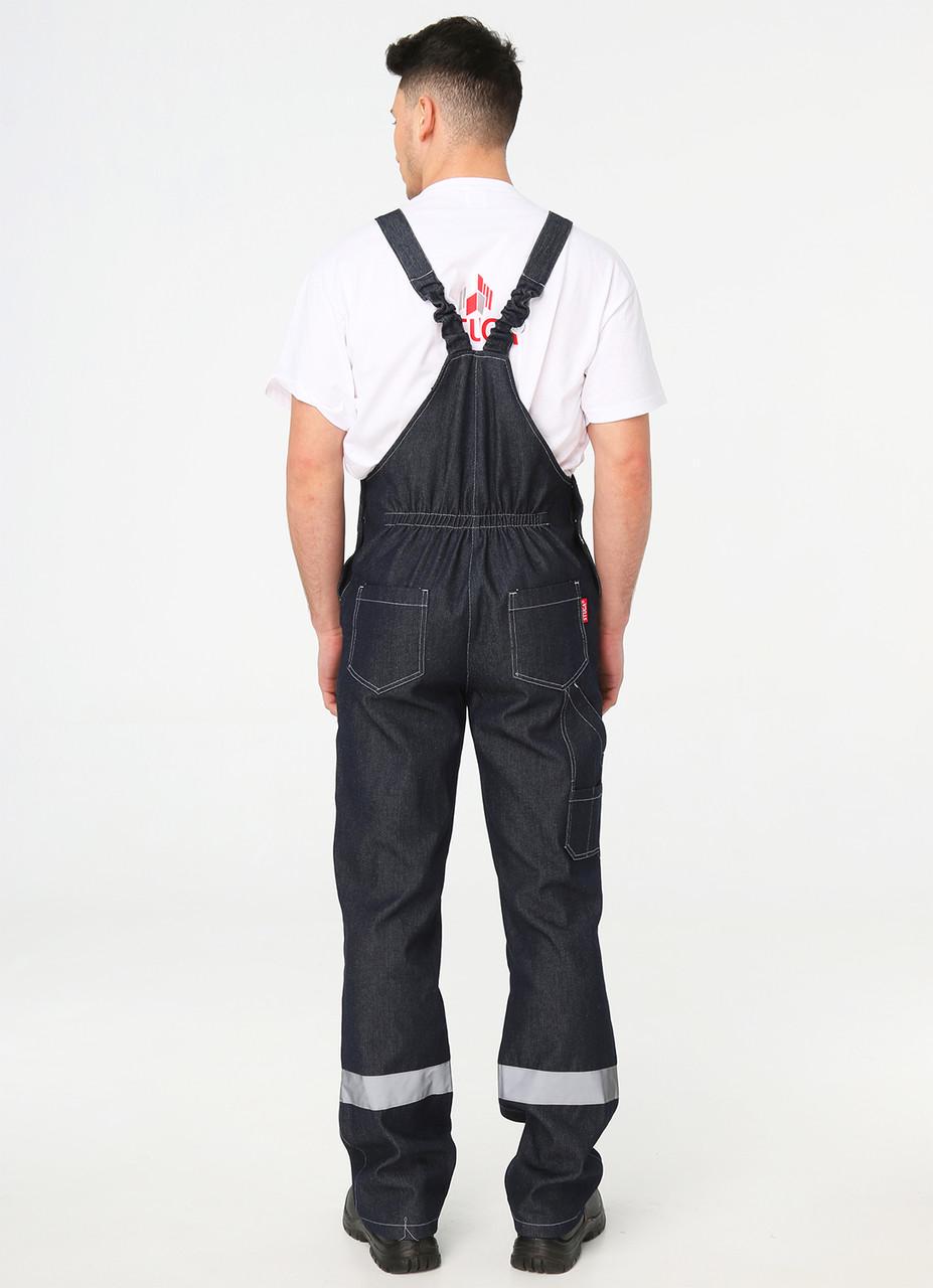 Напівкомбінезон робочий Вектор 1110008 р. 44-46 168-179 см Джинсовий (2273601268) - фото 3