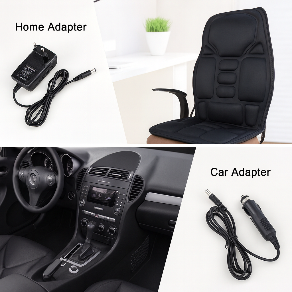 Накидка масажна на сидіння автомобіля з підігрівом JB-100B 5 програм вібромасаж спини (6351561452144) - фото 3 Накидка масажна на сидіння автомобіля з підігрівом JB-100B 5 програм вібромасаж спини (6351561452144) - фото 3