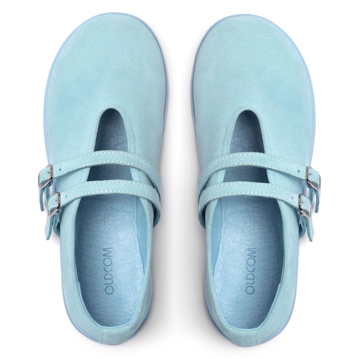 Балетки женские Oldcom Chloe р. 39 натуральная замша Голубой (2000000217475) - фото 4 Балетки женские Oldcom Chloe р. 39 натуральная замша Голубой (2000000217475) - фото 4