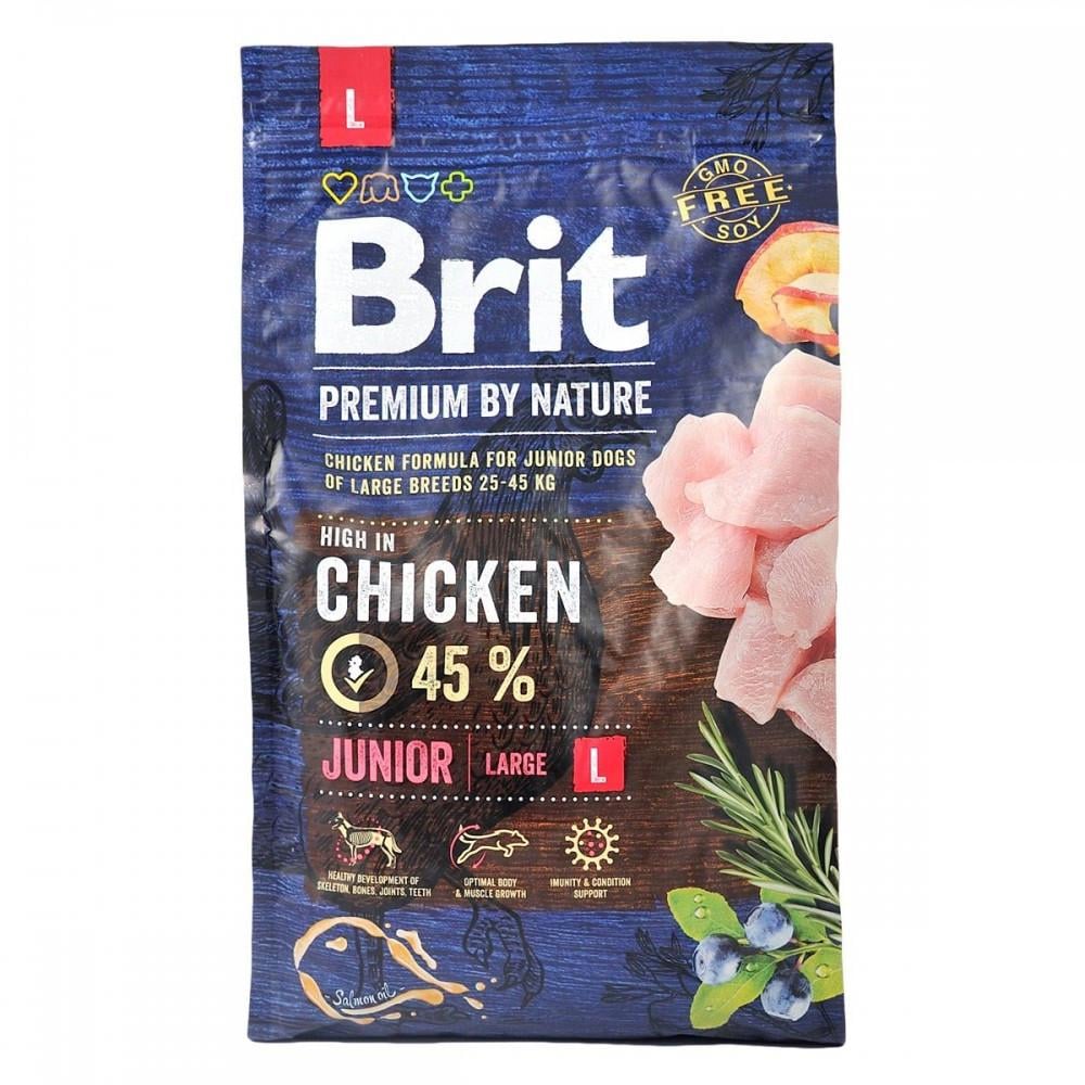 Сухой корм Brit Premium Junior L для щенков и молодых собак больших пород 3 кг (170823/6420)