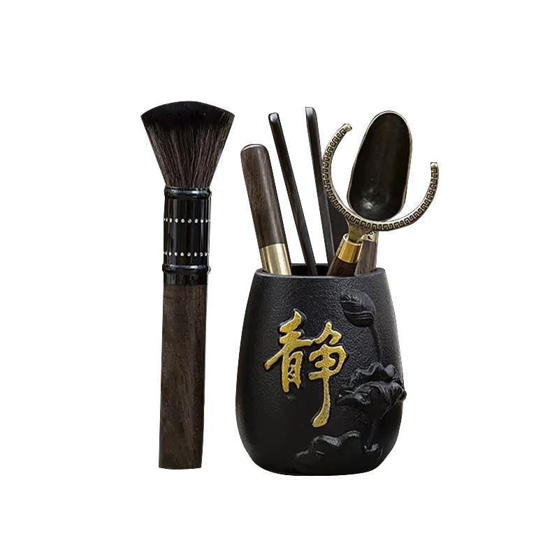 Набор инструментов для чайной церемонии Lesko XKXTJ020 Цветок Лотоса для пуэра 5 пр. (24366540)