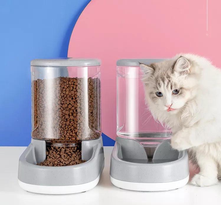 Кормушка и поилка для кошек и собак Hoopet 2x3,5 л Серый (1697624169) - фото 2 Кормушка и поилка для кошек и собак Hoopet 2x3,5 л Серый (1697624169) - фото 2